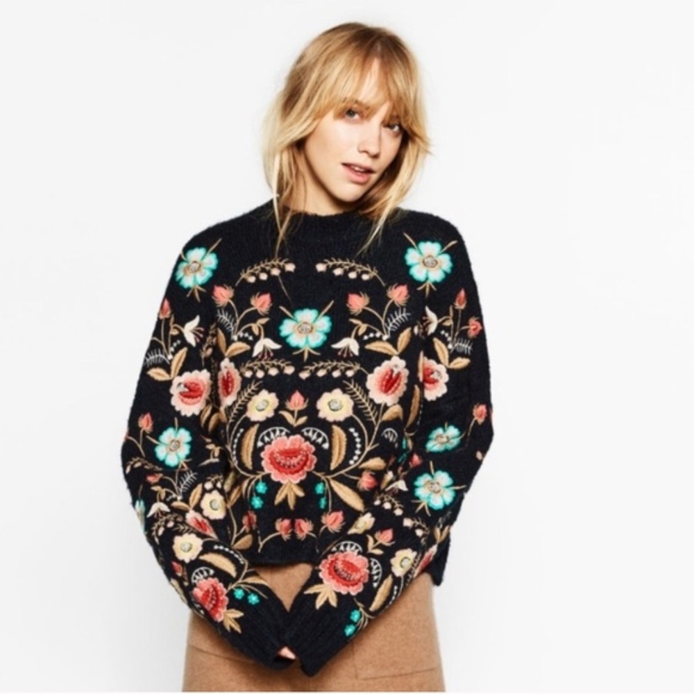 Embroidered Zara Sweater